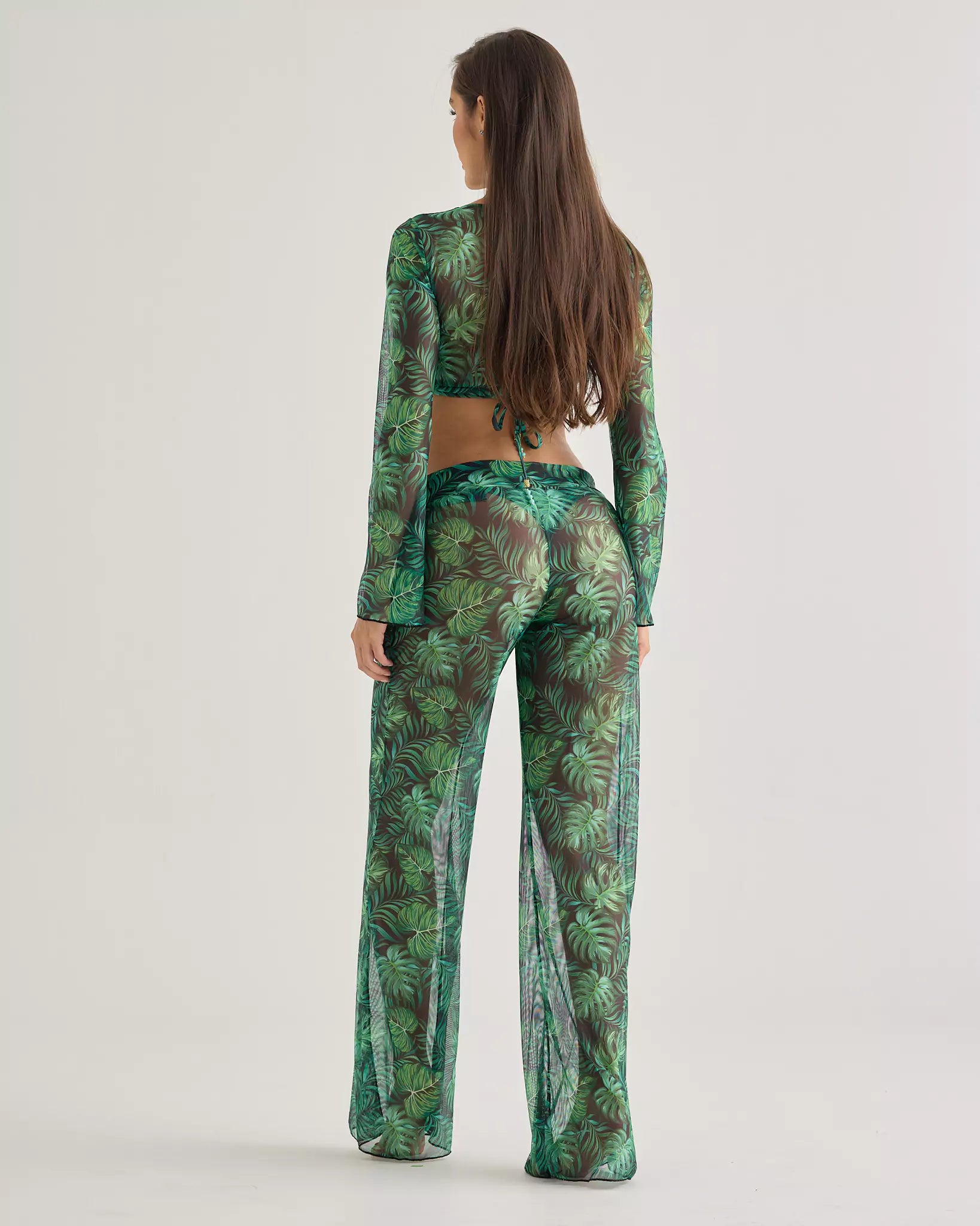 Tropic Sheer Mesh Crop Top