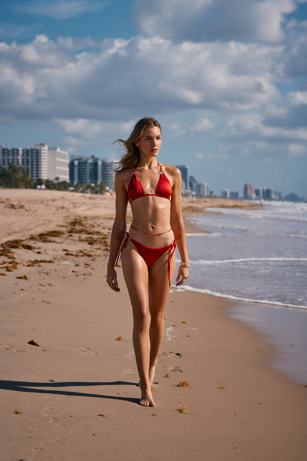 Red Desire Triangle Top