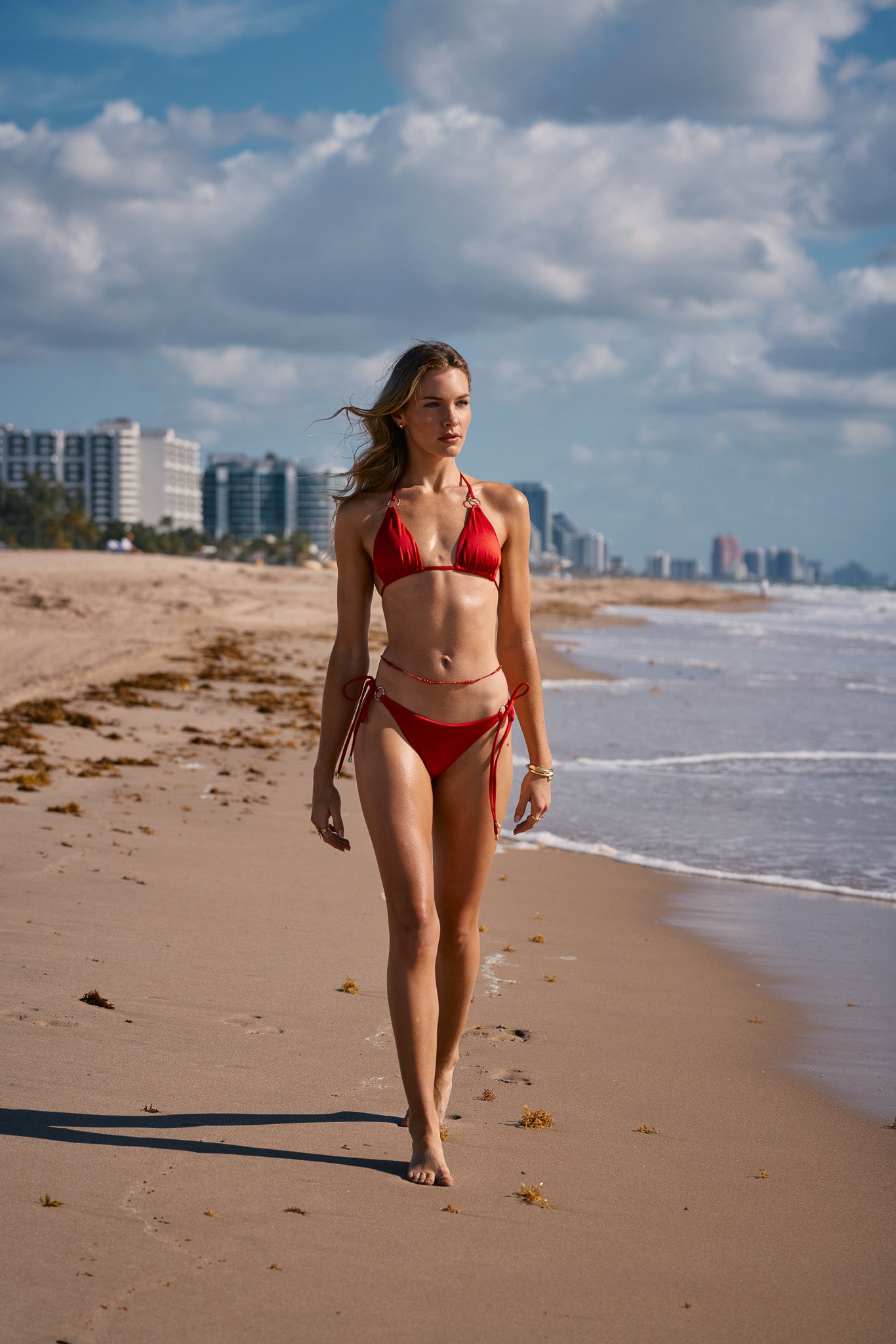 Red Desire Triangle Top