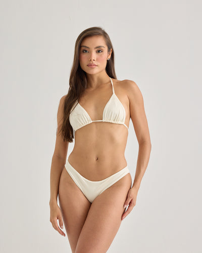 Champagne Triangle Bikini Top - segunda imagen