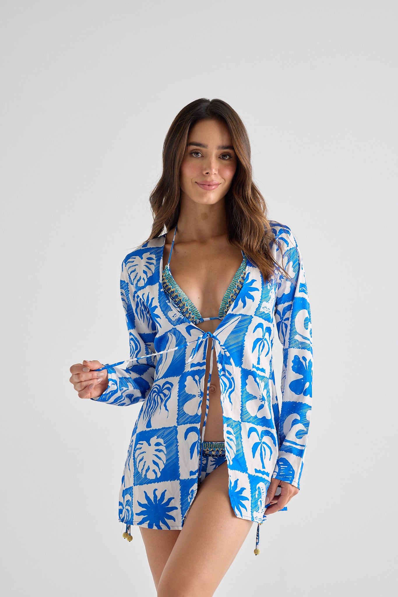 AQUA VITA   LONG SLEEVE CARDIGAN