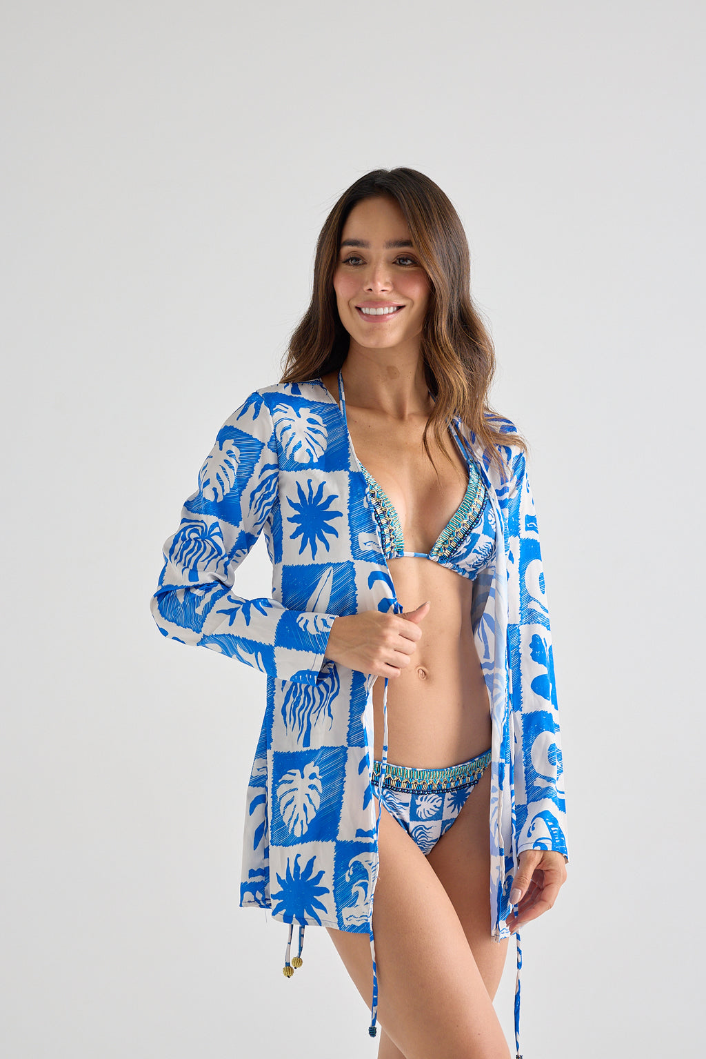 AQUA VITA   LONG SLEEVE CARDIGAN
