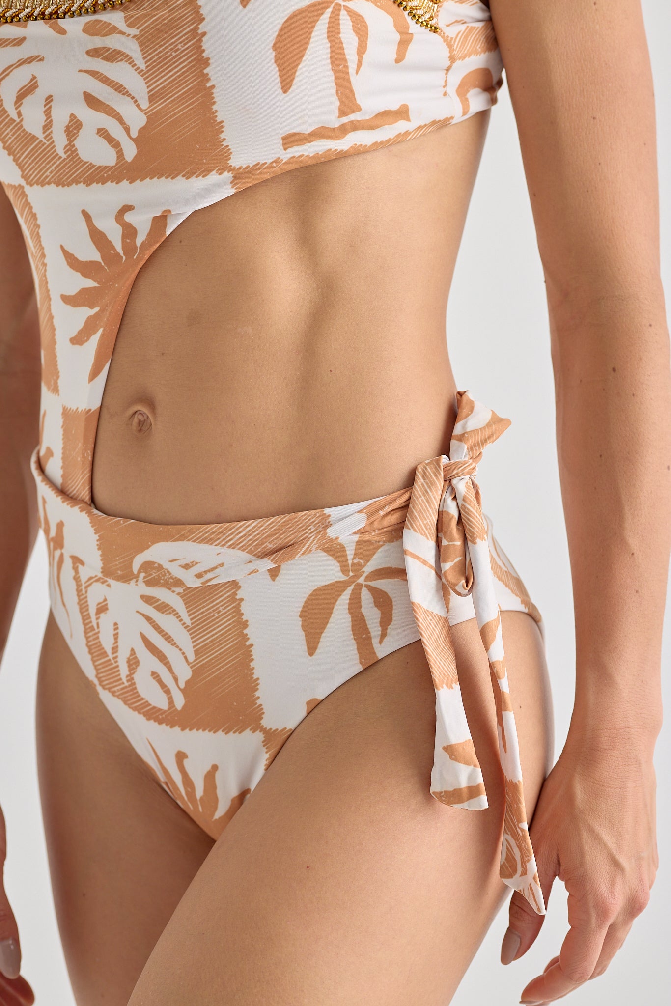 Island Glow asymmetric one piece
