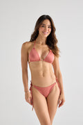 Rose Gold Deluxe Triangle Bikini Top
