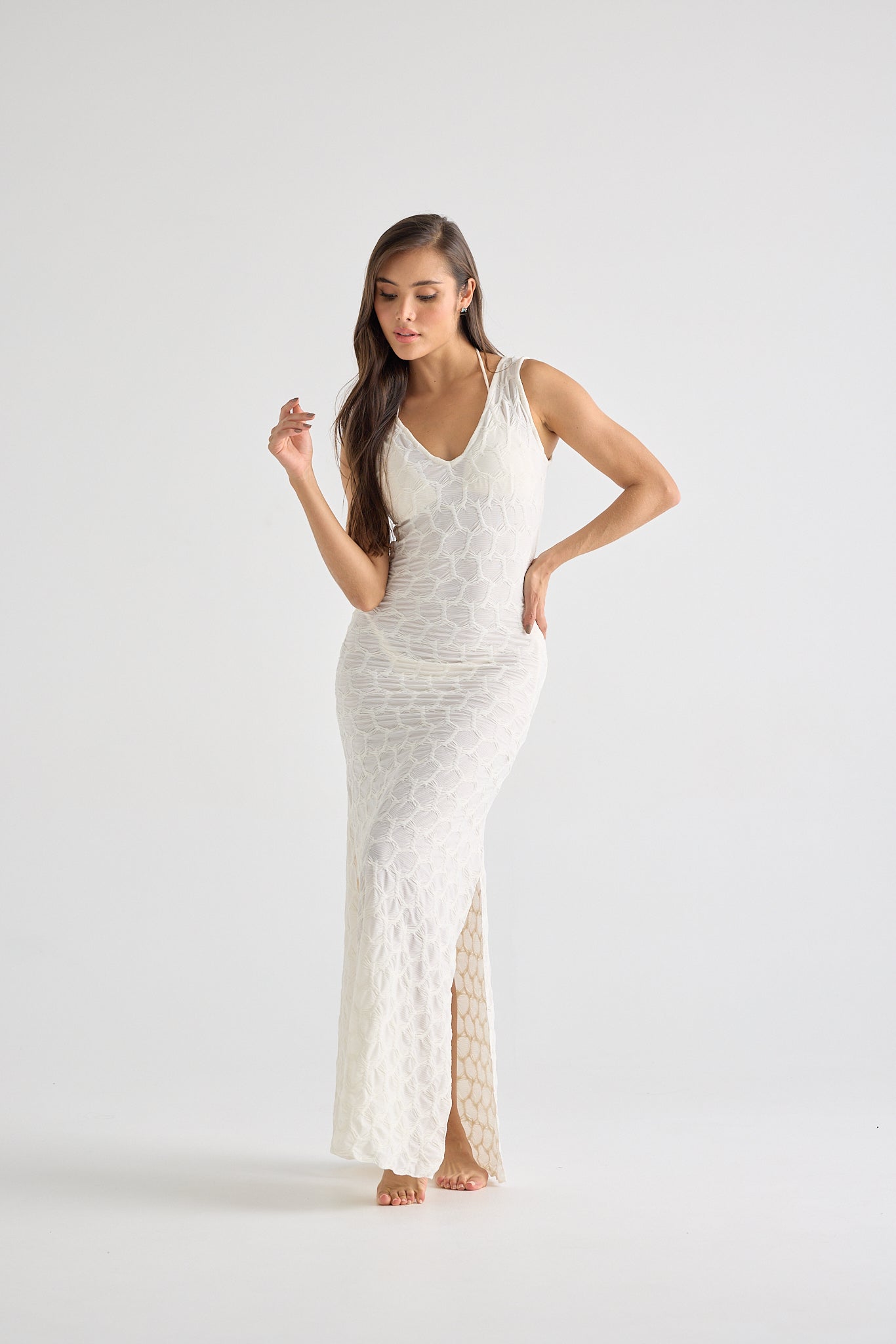 Midnight white Dress