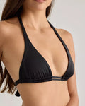 Black Halter Bikini Top