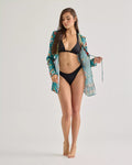 Cozumel Embroidered Silk Cover-Up Shirt