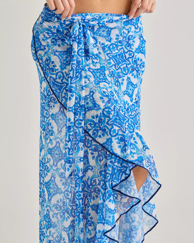 Greece Print Long Skirt - segunda imagen