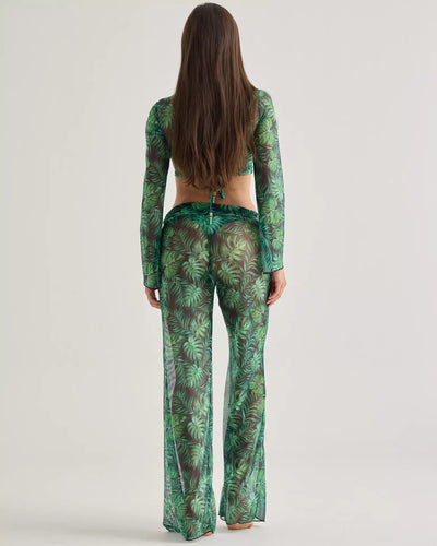 Tropic Sheer Green Mesh Pants - segunda imagen