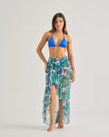 Lateen Blue Tropical Long Skirt