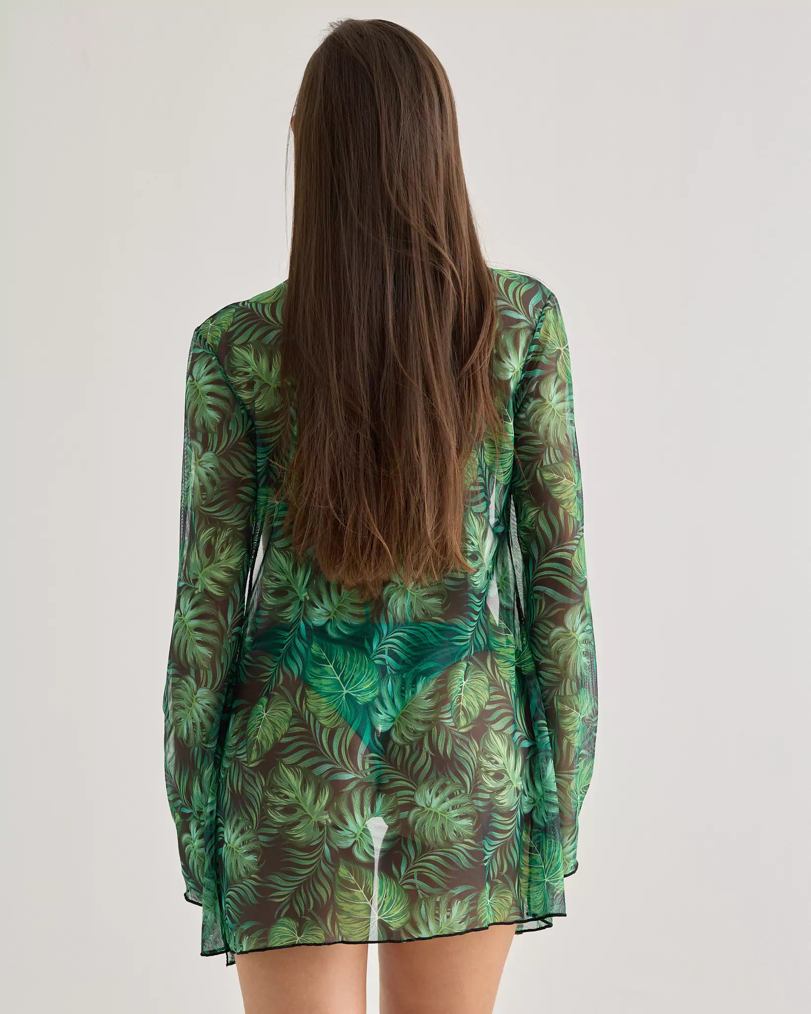 Tropic Long Sleeve Mesh Cardigan