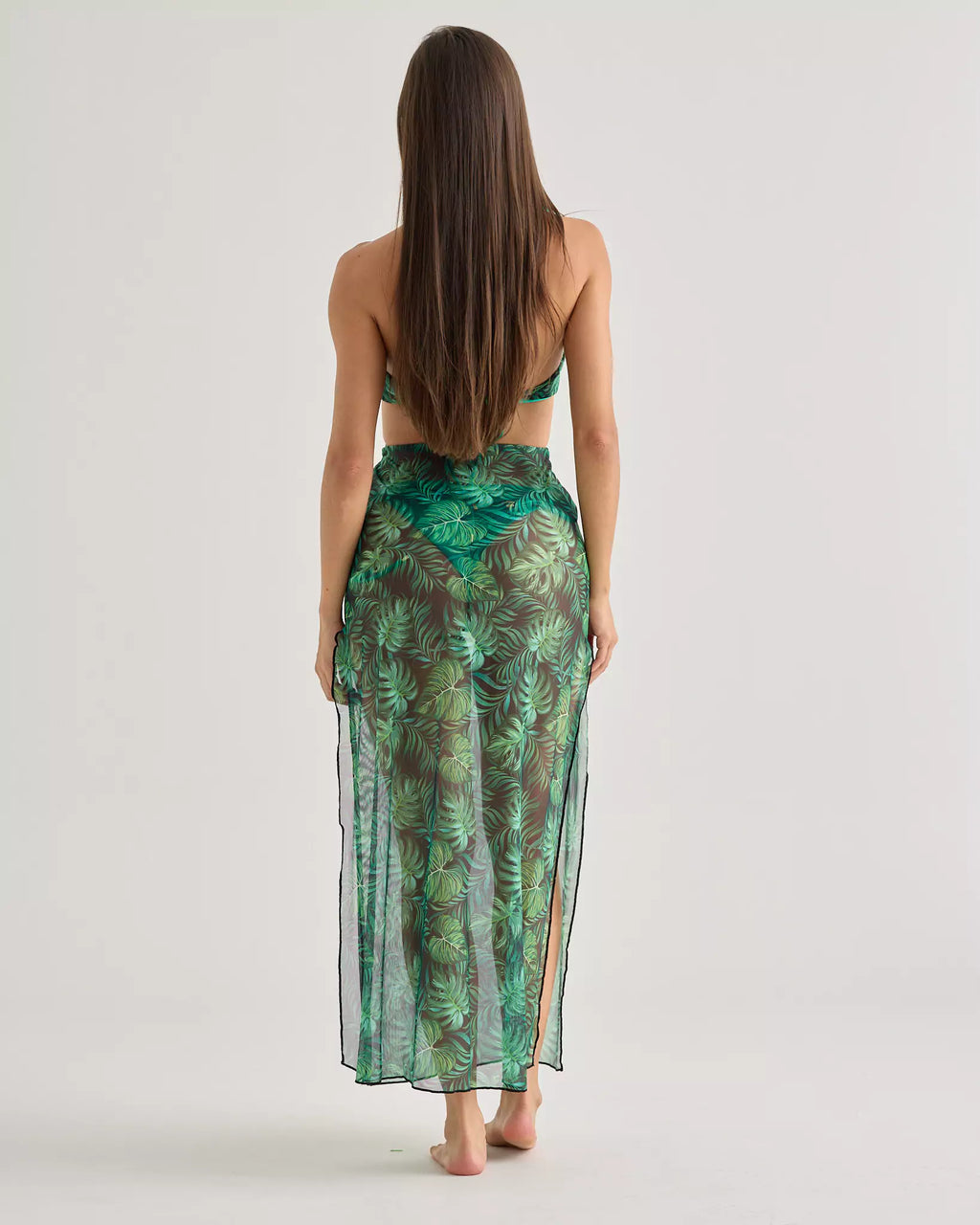 Tropic Halter Mesh Dress