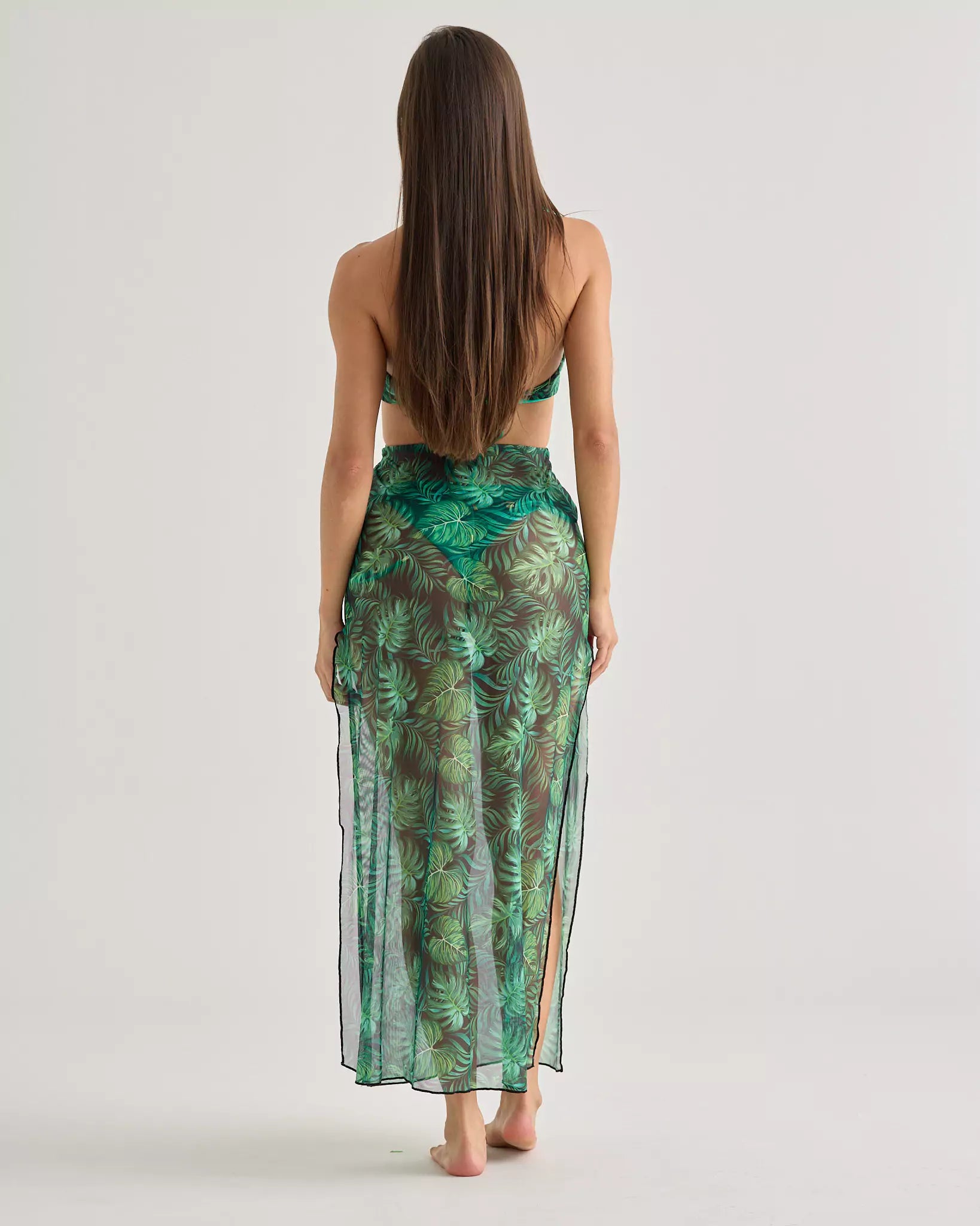 Tropic Halter Mesh Dress