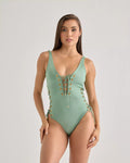 Forest Dream Lace-Up One Piece